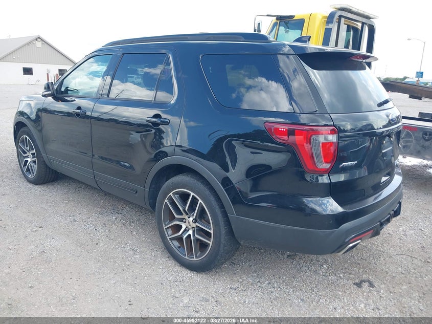 Vin: 1fm5k8gt2hgd37332, lot: 46491447, ford explorer sport 20173