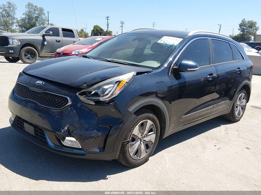 Vin: kndcc3ld6j5209901, lot: 46491465, kia niro plug-in hybrid ex premium 20182