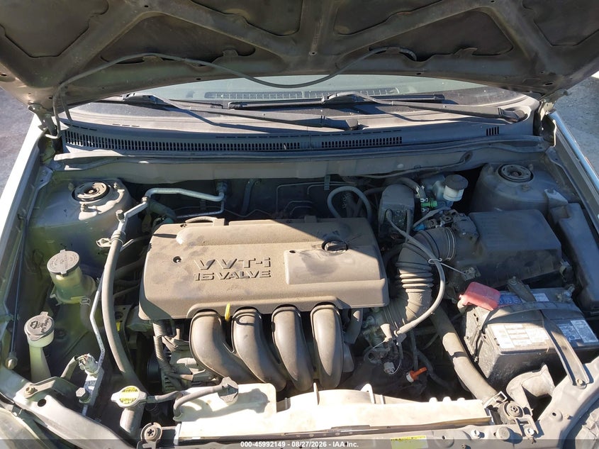 2004 TOYOTA COROLLA SEDAN 1.8L I-4 DOHC, VVT, REGULAR , 130HP