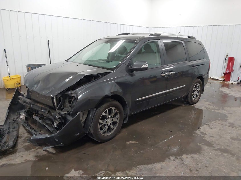 Vin: kndmh4c76e6574455, lot: 46491492, kia sedona ex 20142