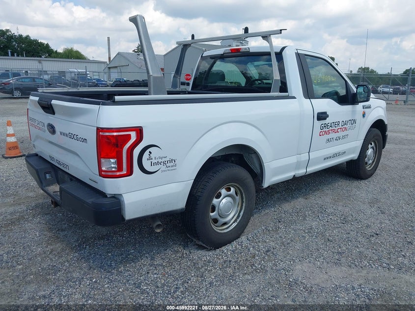 Vin: 1ftmf1c81ffb81025, lot: 46491546, ford f-150 xl 20154