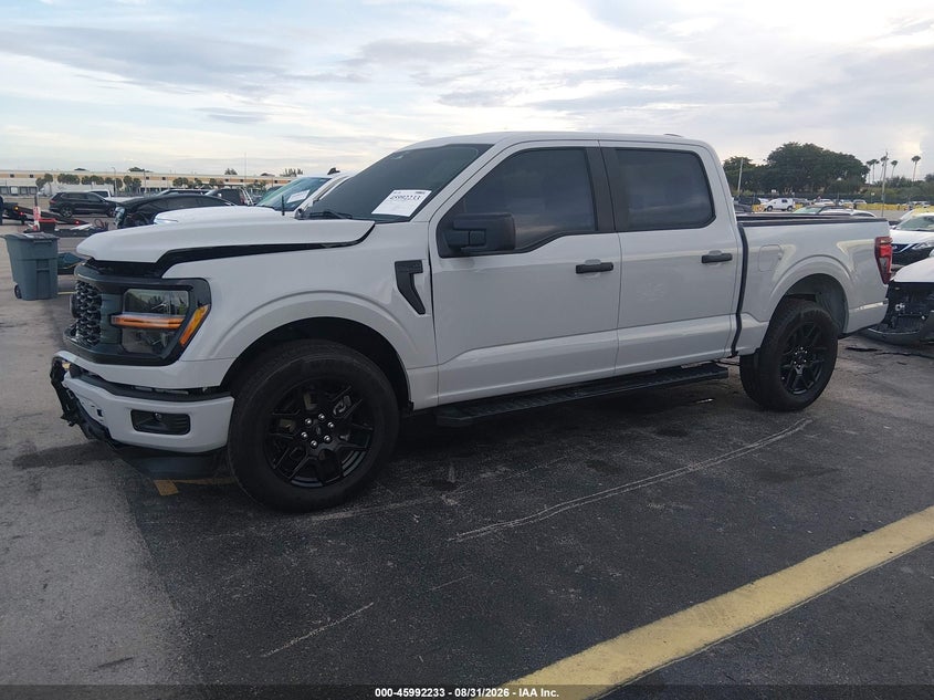 2024 Ford F-150 Stx, Front End, IAAI, VIN 1FTEW2K58RKE86728 — photo 2
