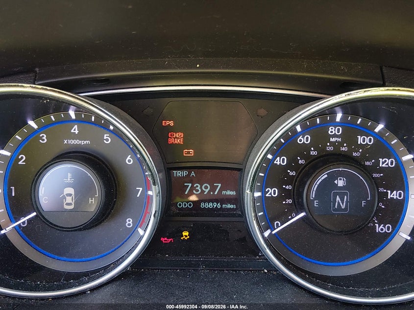 2012 HYUNDAI SONATA auction photo 7
