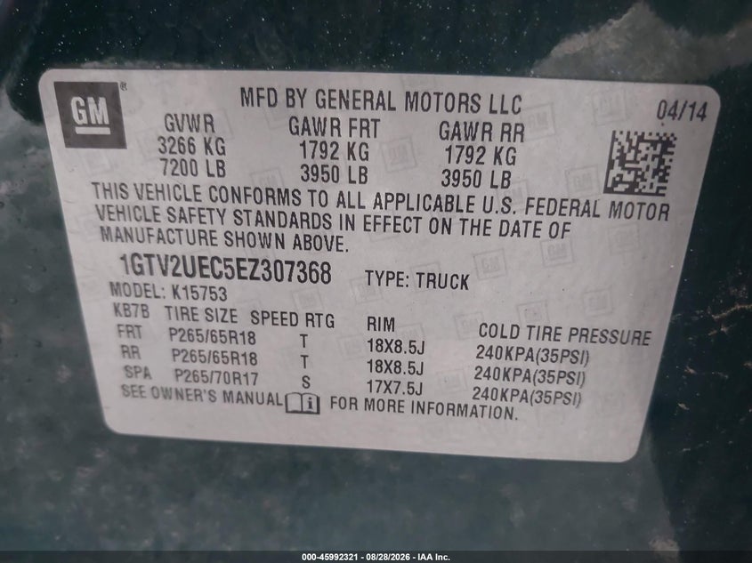 2014 GMC SIERRA 1500 SLE - zdjęcie 9