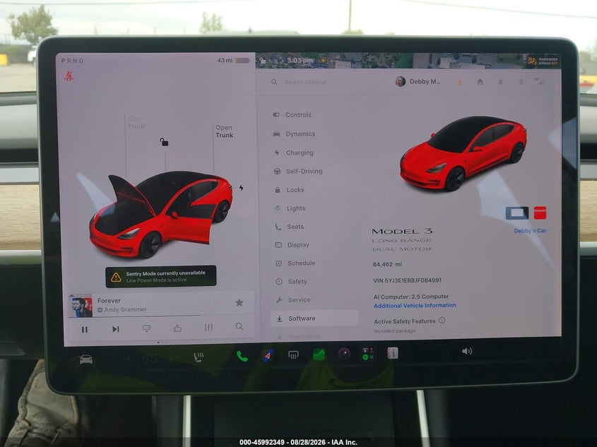 2018 TESLA MODEL 3 SEDAN ELECTRIC
