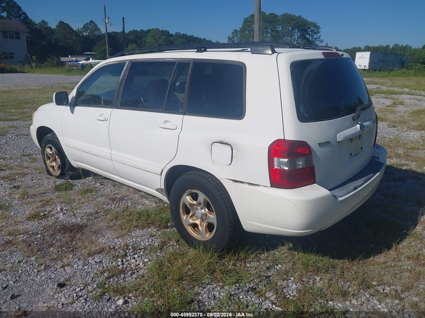 2004 TOYOTA HIGHLANDER SPORT UTILITY VEHICLE 2.4L I-4 DOHC, VVT, REGULAR , 160HP