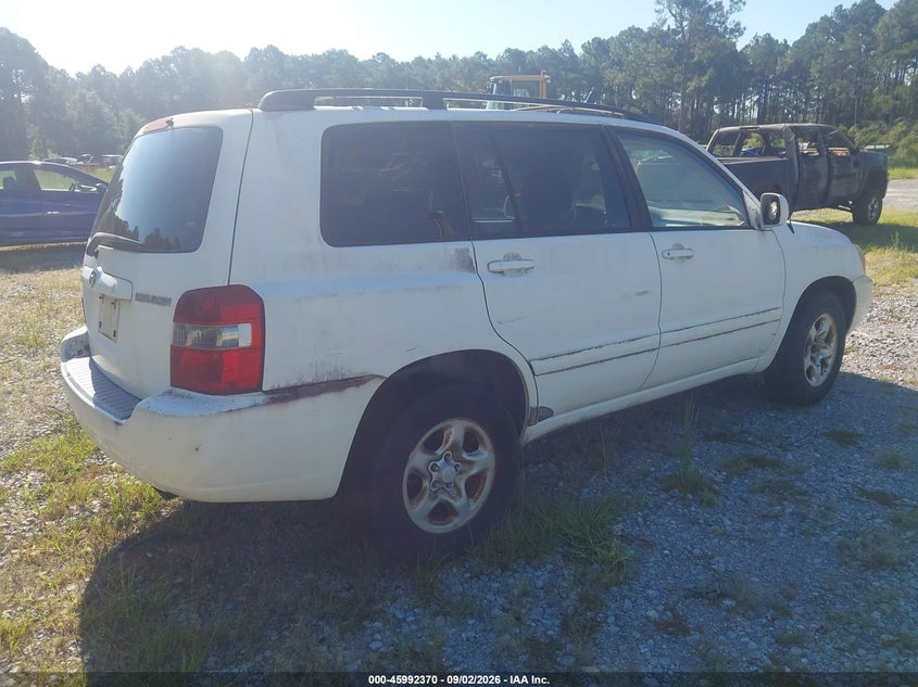 2004 TOYOTA HIGHLANDER SPORT UTILITY VEHICLE 2.4L I-4 DOHC, VVT, REGULAR , 160HP