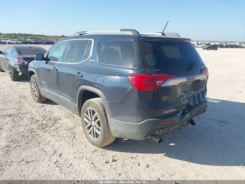 Vin: 1gkknlls3hz161818, lot: 46491735, gmc acadia sle-2 20173