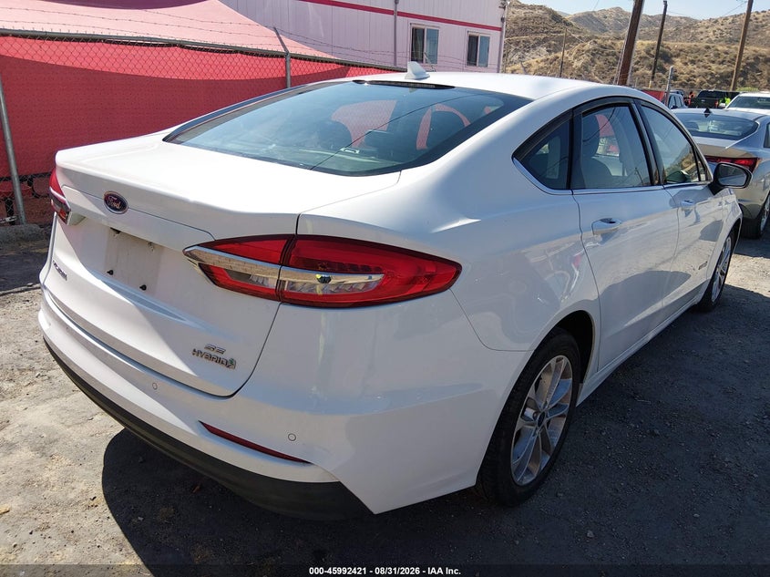 2019 FORD FUSION SEDAN 2.0L I-4 DOHC, VVT, REGULAR , 141HP