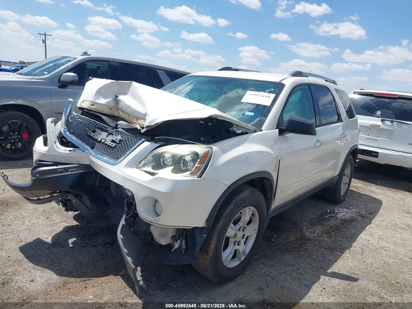 Vin: 1gkkrped7bj386632, lot: 46491773, gmc acadia sle 20112