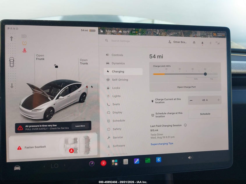 TESLA MODEL 3 2024 VIN 5YJ3E1EA2RF867615