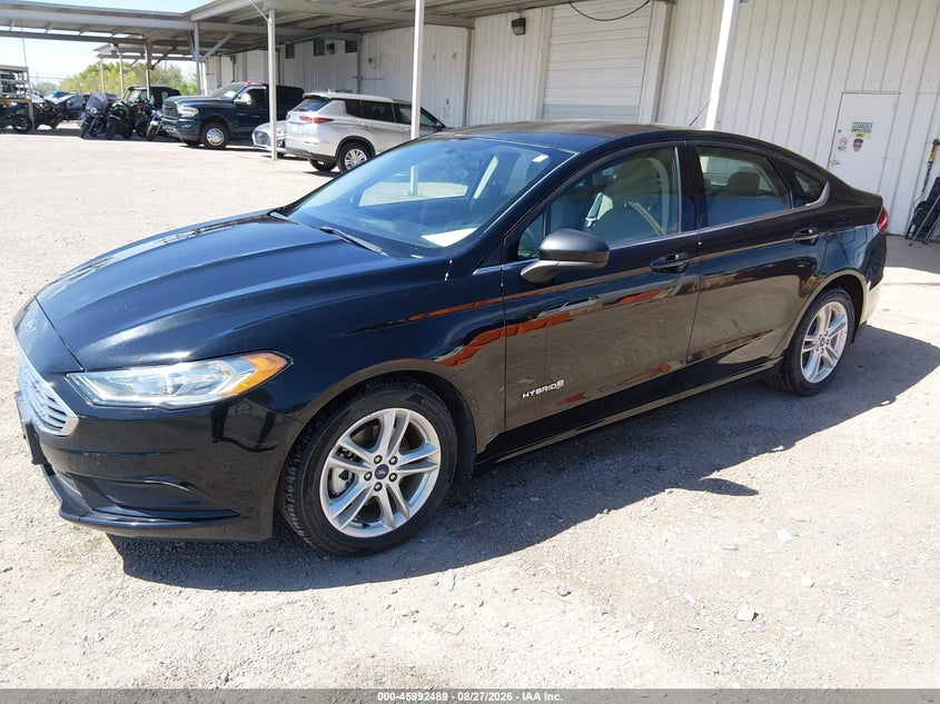 Vin: 3fa6p0uu2jr209461, lot: 46491814, ford fusion hybrid s 20182