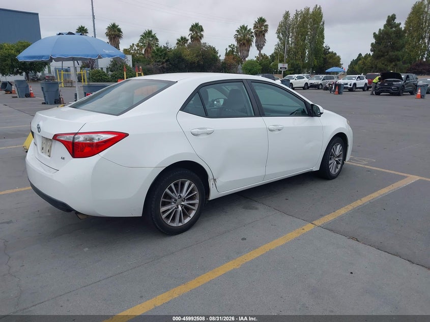 2014 TOYOTA COROLLA SEDAN 1.8L I-4 DOHC, VVT, REGULAR , 132HP