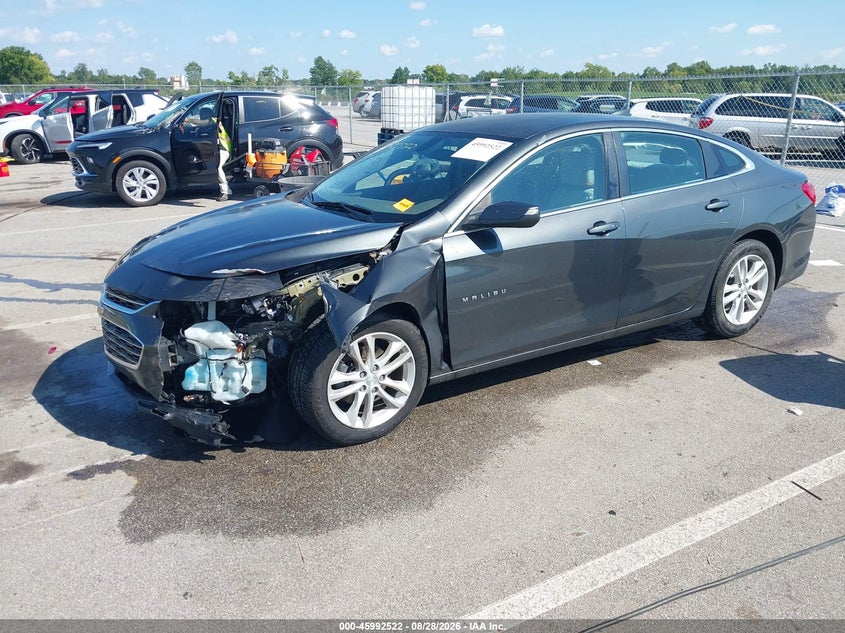 2016 Chevrolet Malibu, Удар спереду, IAAI, VIN 1G1ZE5ST0GF303325 — фото 2