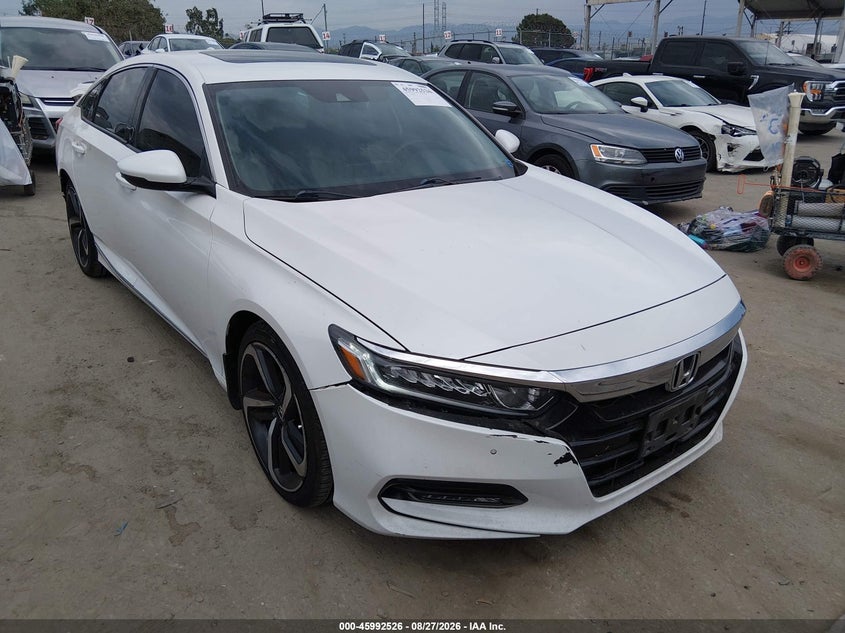 2018 Honda Accord Ex-L 2.0T, Rear, IAAI, VIN 1HGCV2F59JA020340
