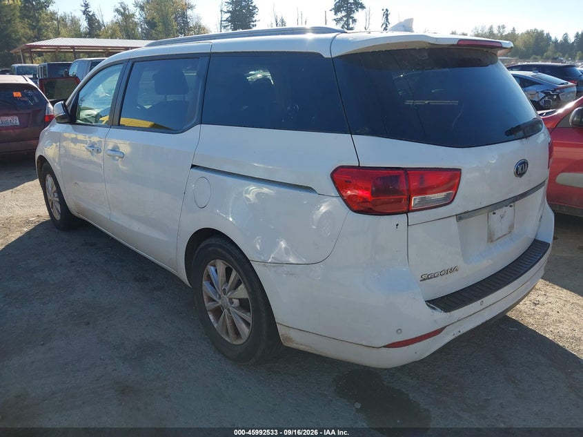 Vin: kndmb5c14h6242750, lot: 46491858, kia sedona lx 20173