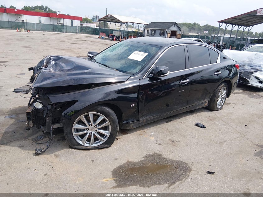 2015 Infiniti Q50, Rollover, IAAI, VIN JN1BV7ARXFM423852 — photo 2