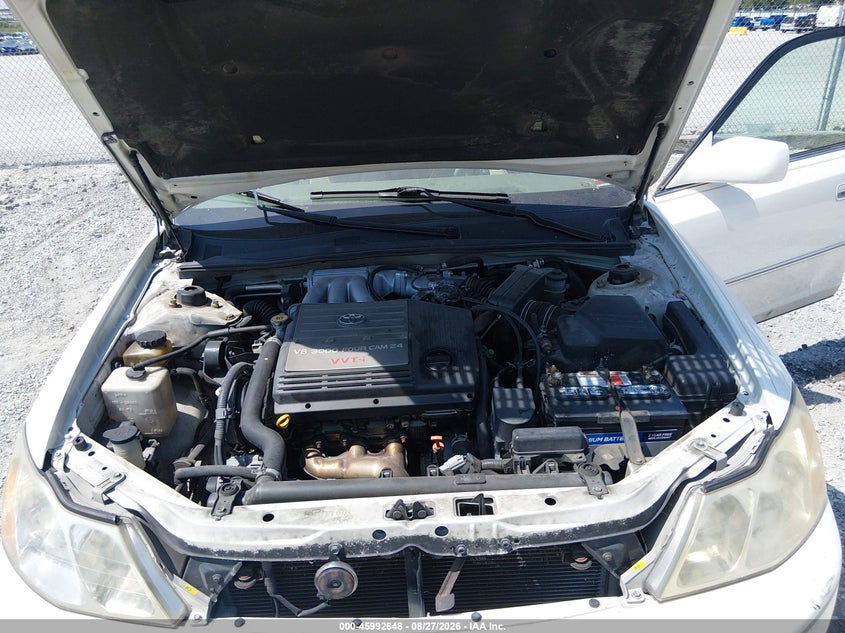 2002 TOYOTA AVALON SEDAN 3.0L V-6 DOHC, VVT, PREMIUM , 210HP