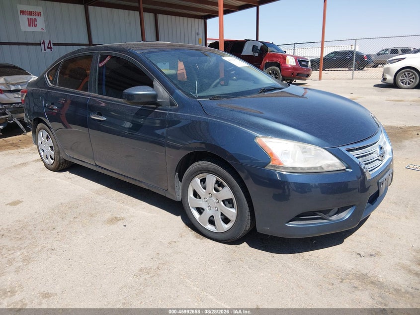 2013 Nissan Sentra Sv, Left Rear, IAAI, VIN 3N1AB7AP7DL616745