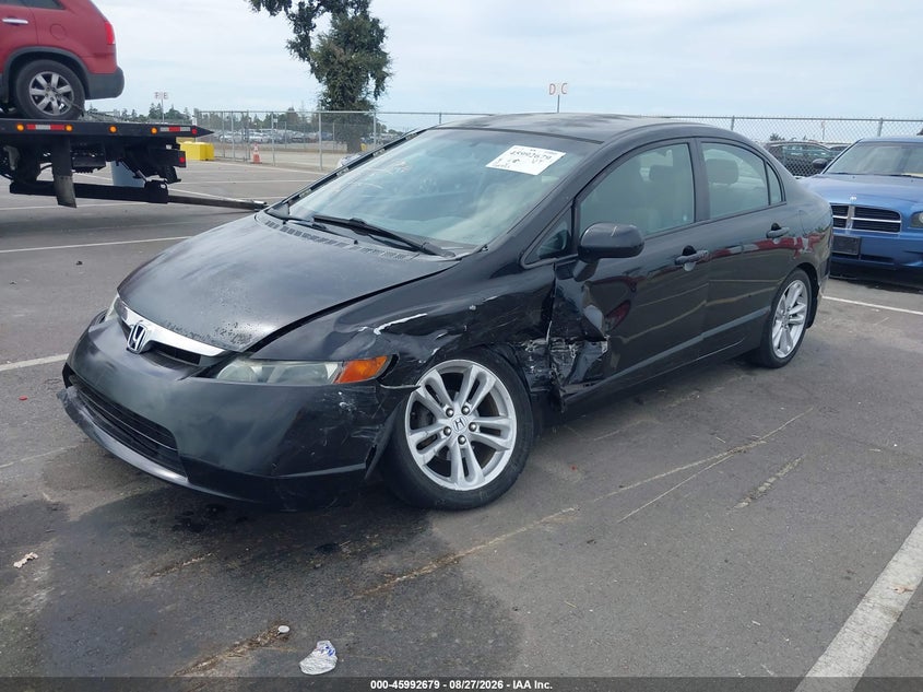 2008 Honda Civic, Left Side, IAAI, VIN 2HGFA165X8H332858 — photo 2