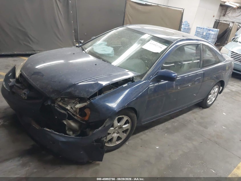 2003 Honda Civic, Front End, IAAI, VIN 1HGEM21963L084154 — photo 2