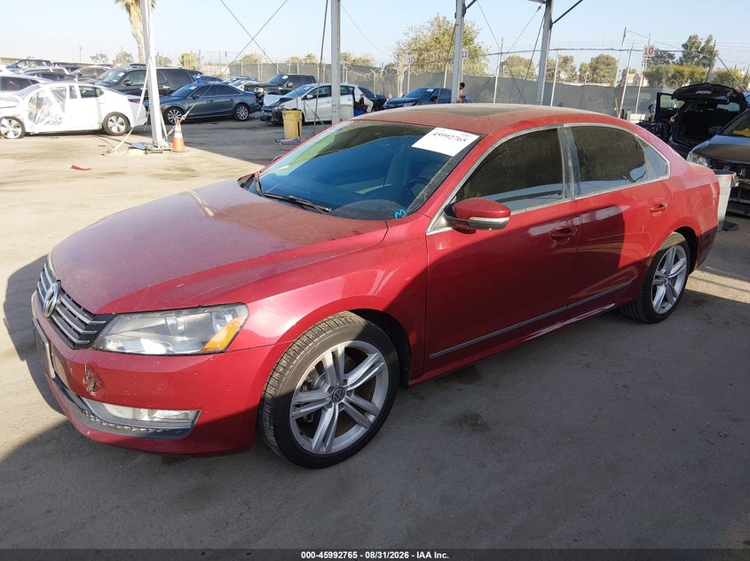 2015 Volkswagen Passat, Right Rear, IAAI, VIN 1VWBV7A36FC044701 — photo 2