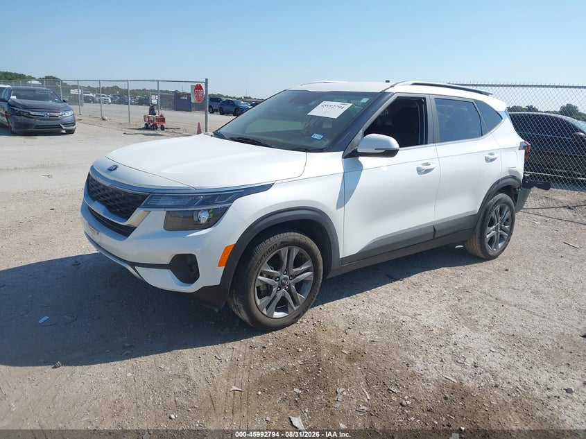 Vin: kndeu2aa9m7105453, lot: 46492119, kia seltos s 20212