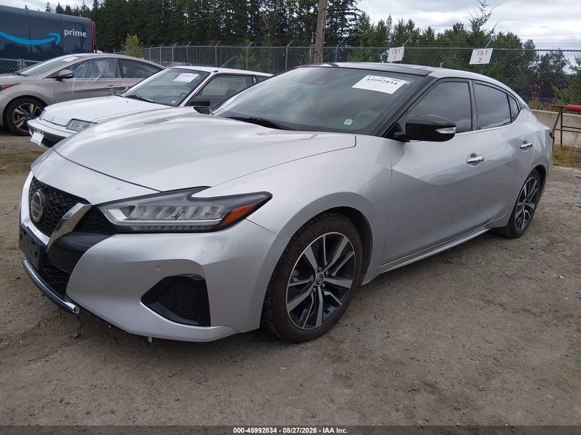 2020 Nissan Maxima, Right Side, IAAI, VIN 1N4AA6DV9LC370429 — photo 2
