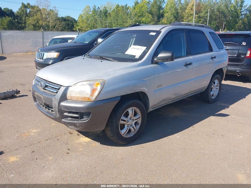 2008 Kia Sportage Lx V6, Левый бок, IAAI, VIN KNDJE723587469237 — фото 2