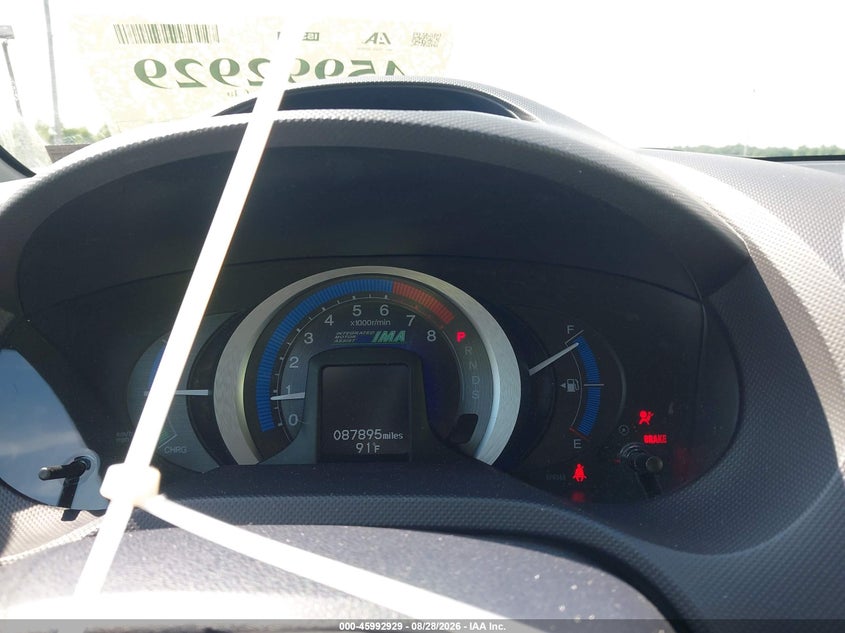 HONDA INSIGHT 2010 VIN JHMZE2H78AS019826