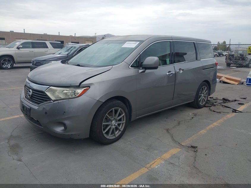 2012 Nissan Quest, Front End, IAAI, VIN JN8AE2KP9C9031411 — photo 2