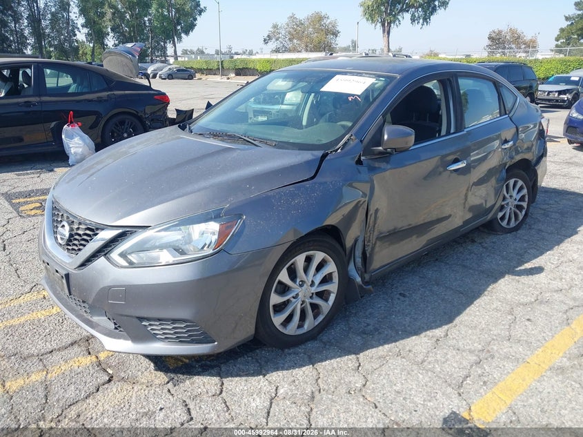 2019 Nissan Sentra Sv, Левый бок, IAAI, VIN 3N1AB7APXKY237304 — фото 2