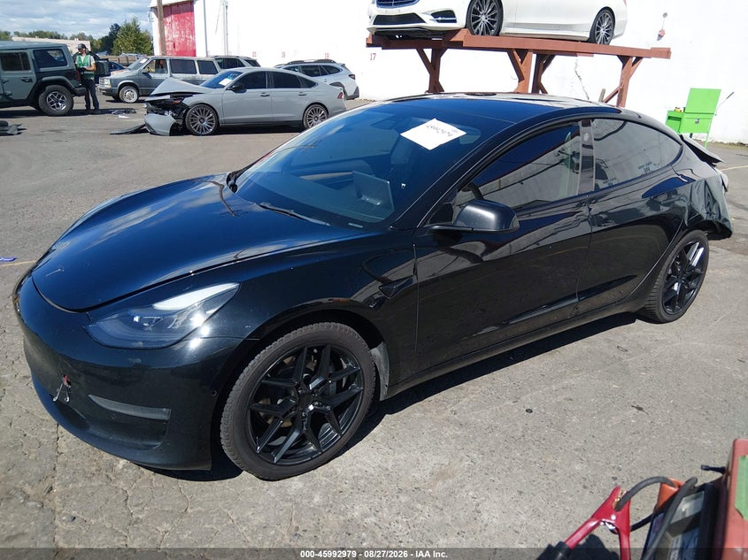 2022 Tesla Model 3, Удар сзади, IAAI, VIN 5YJ3E1EB5NF108203 — фото 2