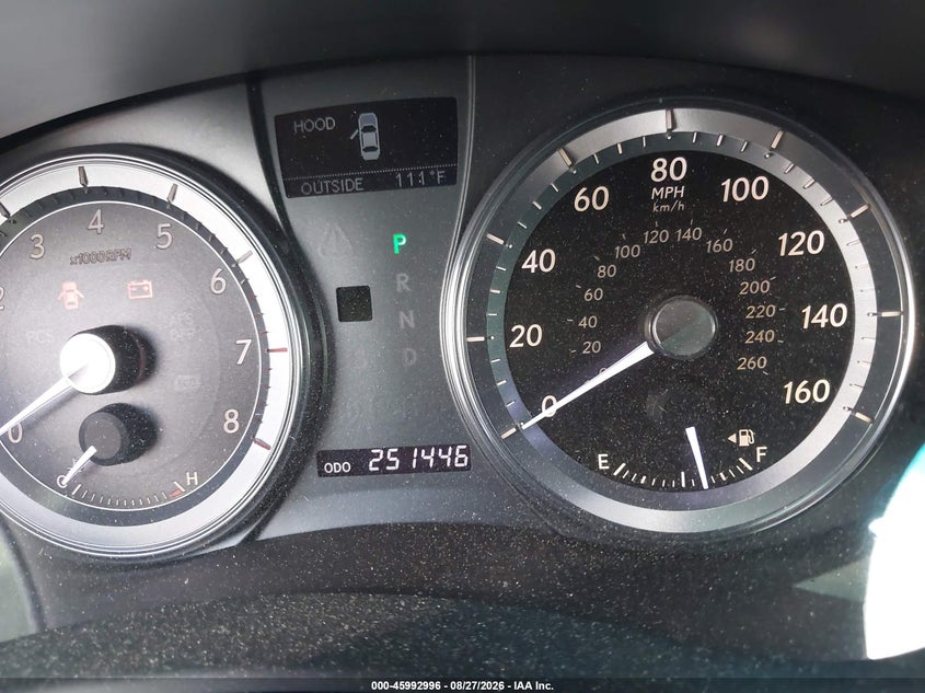 LEXUS ES 350 2011 VIN JTHBK1EG2B2443450