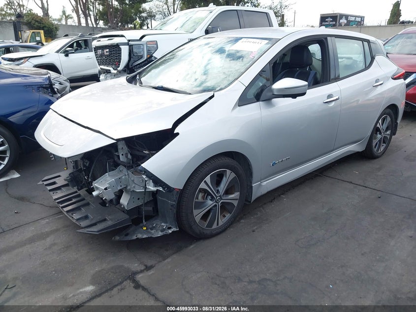 2018 Nissan Leaf, Front End, IAAI, VIN 1N4AZ1CP6JC309762 — photo 2