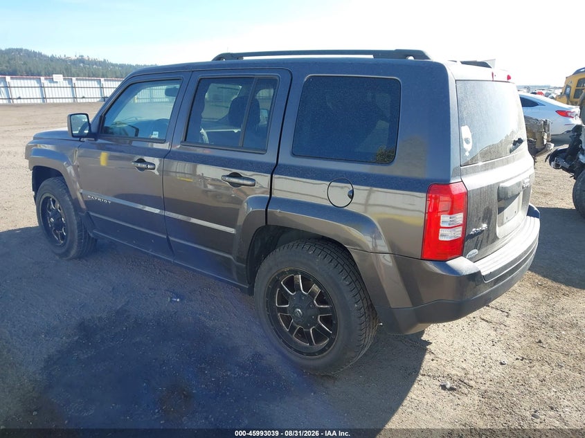 Vin: 1c4njrfb9gd730492, lot: 46492364, jeep patriot latitude 20163