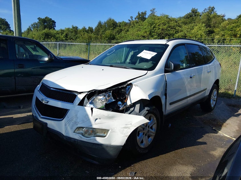 Vin: 1gnkrfed7cj192696, lot: 46492375, chevrolet traverse ls 20122