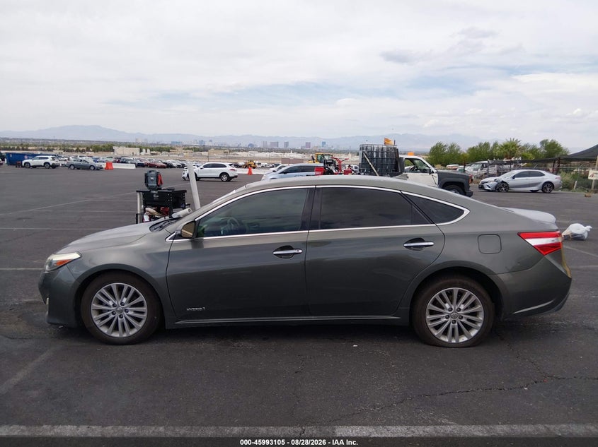 2013 TOYOTA AVALON SEDAN 2.5L I-4 DOHC, VVT, REGULAR , 156HP