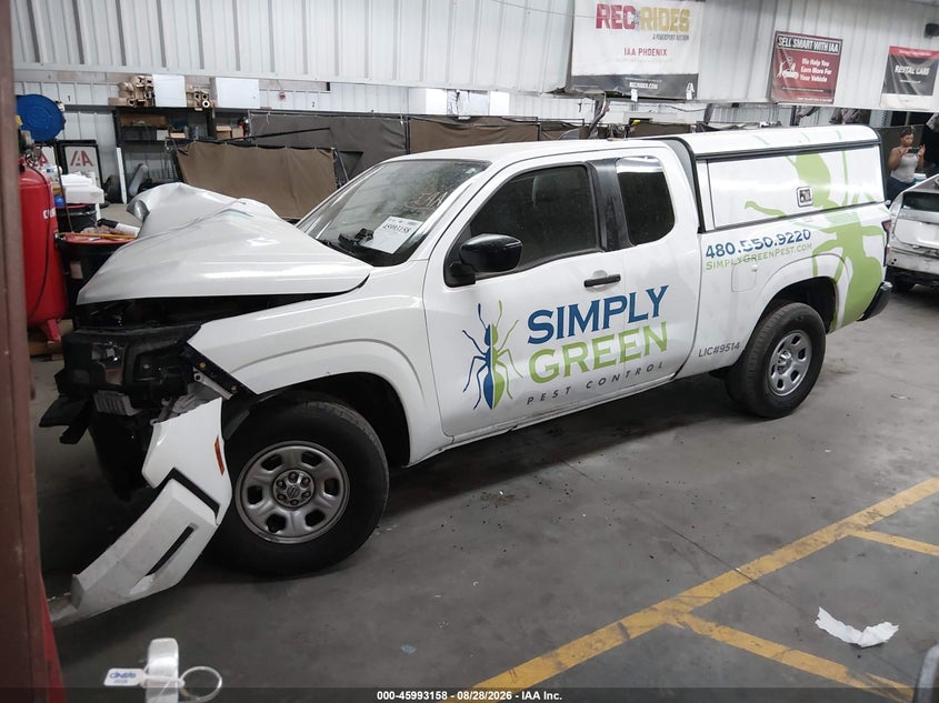 2022 Nissan Frontier King Cab S 4X2, Front End, IAAI, VIN 1N6ED1CL6NN651775 — photo 2