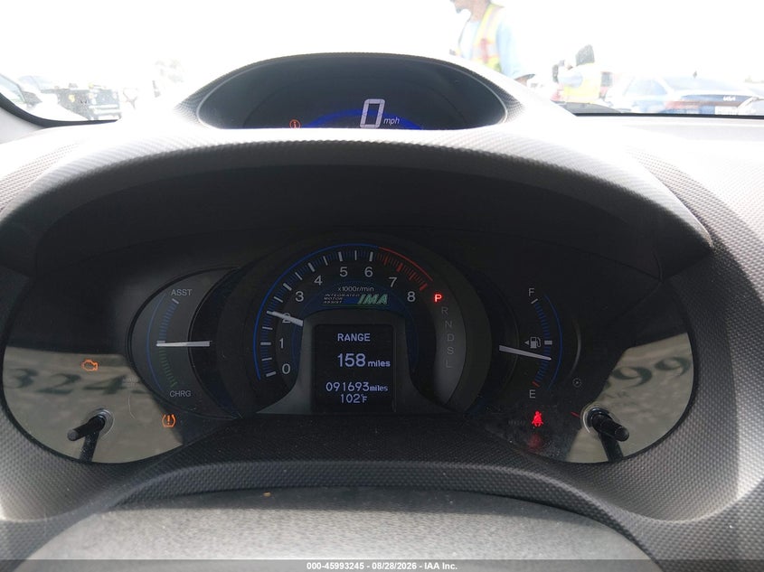 HONDA INSIGHT 2013 VIN JHMZE2H39DS001501