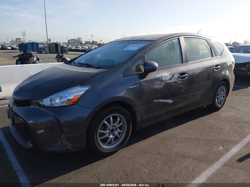 2016 Toyota Prius v (+), Right Rear, IAAI, VIN JTDZN3EU2GJ054183 — photo 2