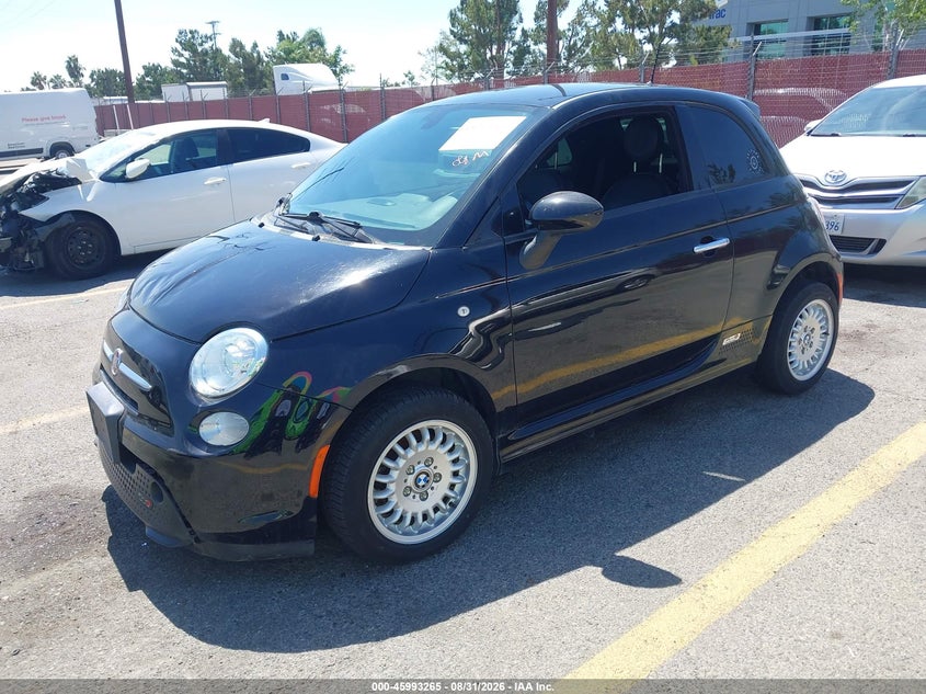 Vin: 3c3cffge2gt210987, lot: 46492590, fiat 500e battery electric 20162