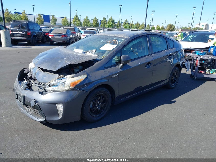 Vin: jtdkn3du9f1872656, lot: 46492672, toyota prius two 20152
