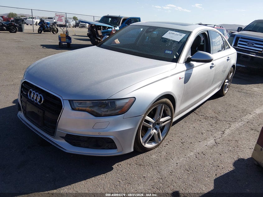 2015 Audi A6, Затопление, IAAI, VIN WAUFGAFC0FN019606 — фото 2