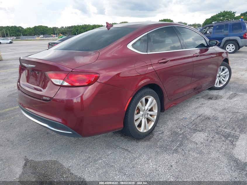Vin: 1c3cccab9hn505835, lot: 46492847, chrysler 200 limited platinum 20174