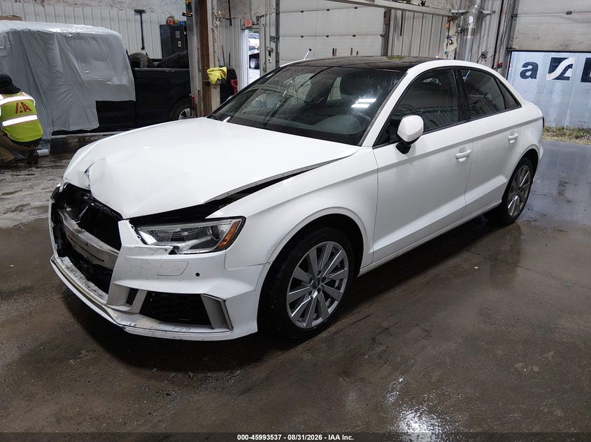 2017 Audi A3, Повреждение двигателя, IAAI, VIN WAUB8GFF0H1049496 — фото 2