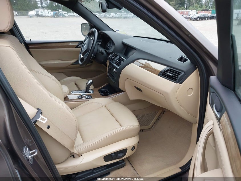 2012 BMW X3 SPORT UTILITY VEHICLE 3.0L I-6 DI, DOHC, VVT, TURBO, PREMIUM , 300HP