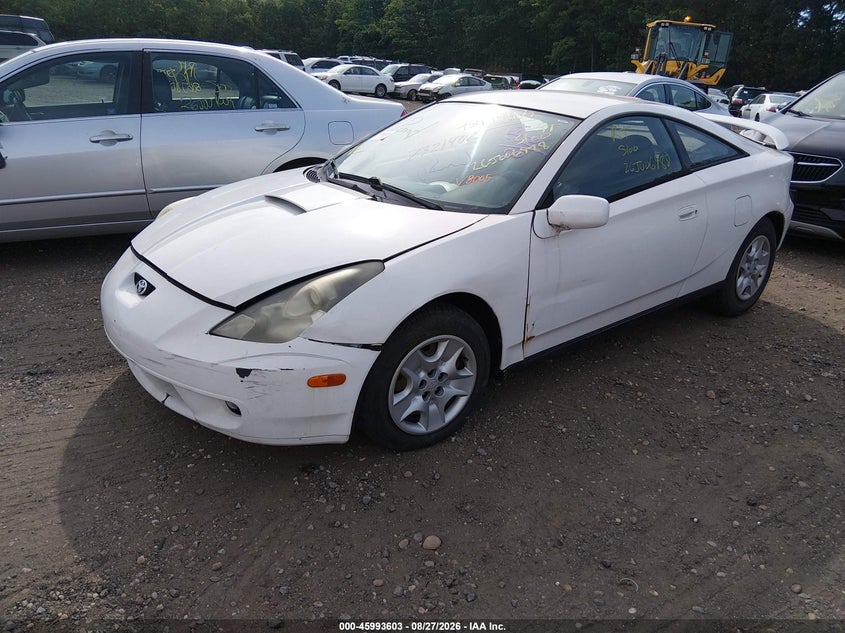 2000 Toyota Celica, Front & Rear, IAAI, VIN JTDDR32T0Y0028005 — photo 2