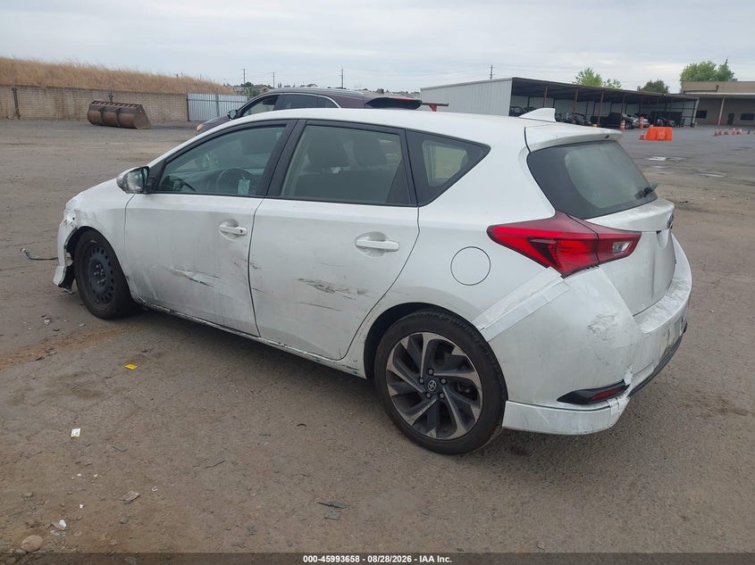 Vin: jtnkarje4gj520772, lot: 46492983, toyota scion im 20163
