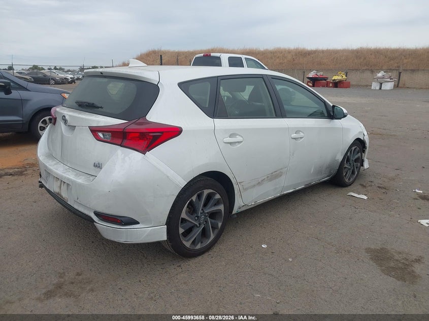 Vin: jtnkarje4gj520772, lot: 46492983, toyota scion im 20164
